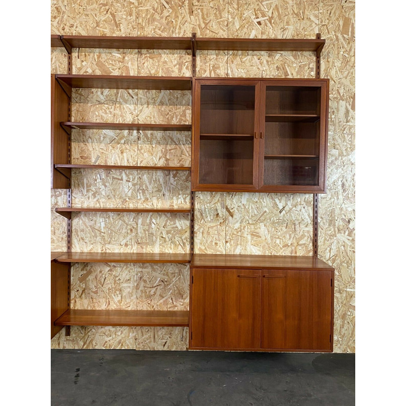 Vintage teak wall unit by Kai Kristiansen, Danmark 1970