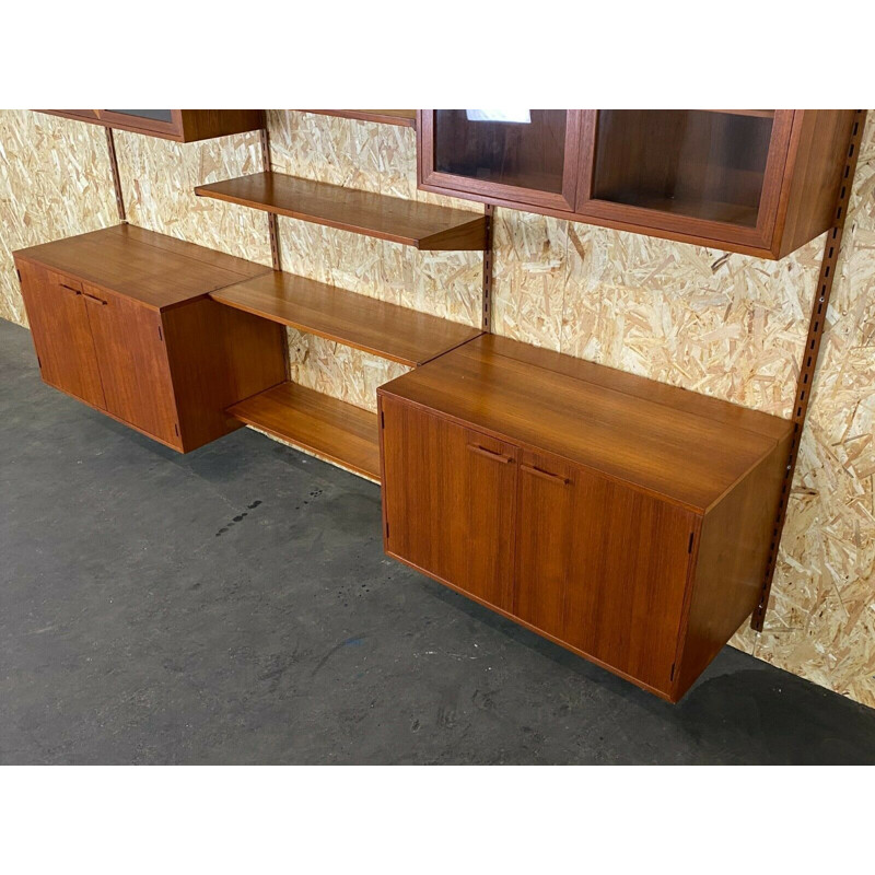 Vintage teak wall unit by Kai Kristiansen, Danmark 1970