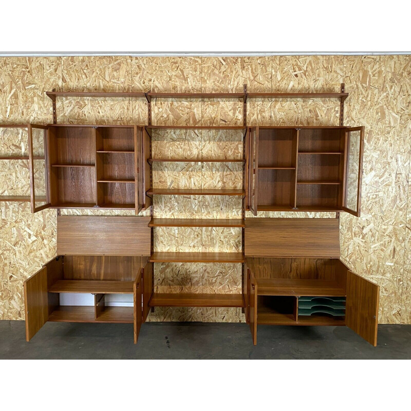 Vintage teak wall unit by Kai Kristiansen, Danmark 1970