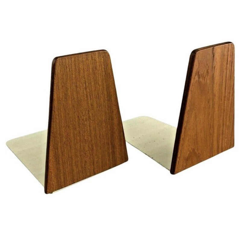 Pair of vintage teak bookends by Kai Kristiansen, 1960-1970s