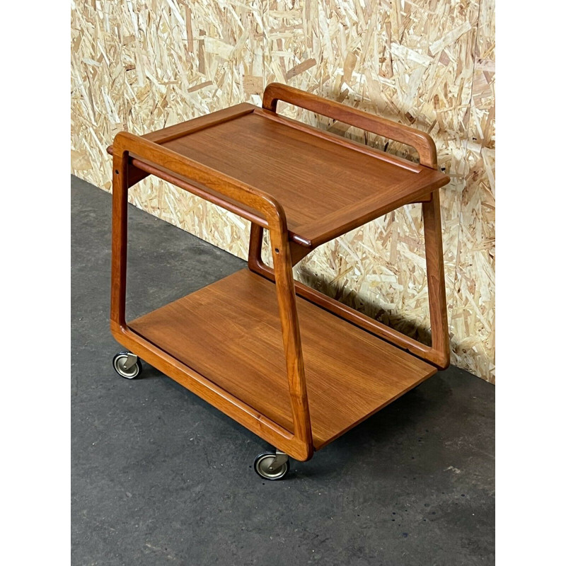 Vintage teak serving trolley by Sika Møbler, Denmark 1960s