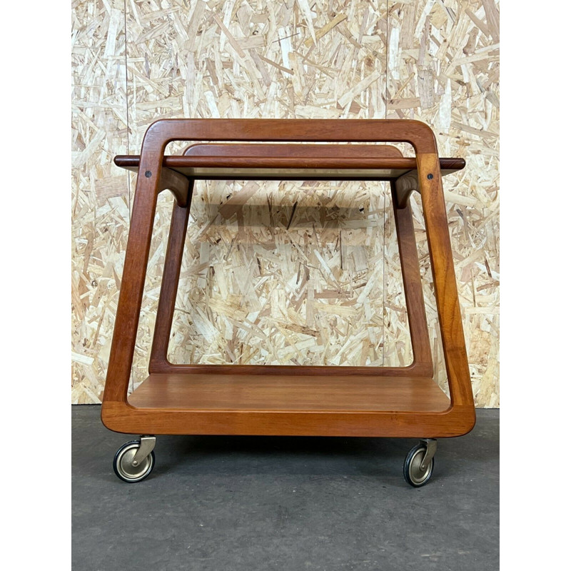 Vintage teak serving trolley by Sika Møbler, Denmark 1960s