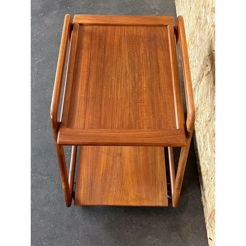 Vintage teak serving trolley by Sika Møbler, Denmark 1960s