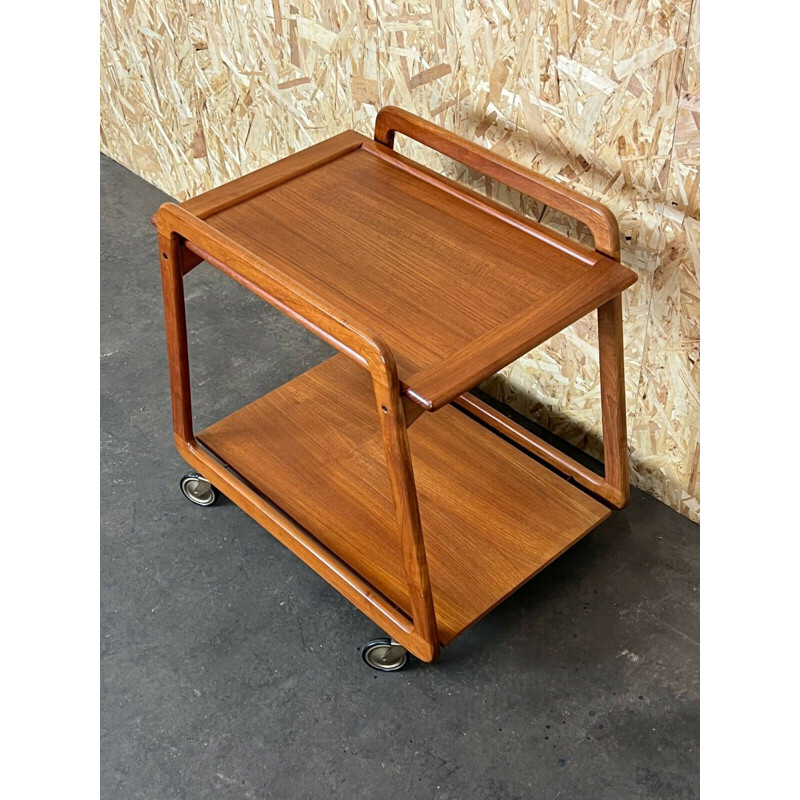 Vintage teak serving trolley by Sika Møbler, Denmark 1960s