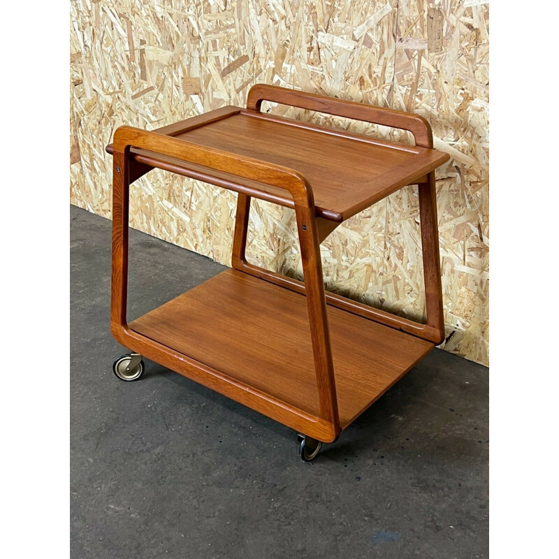 Vintage teak serving trolley by Sika Møbler, Denmark 1960s