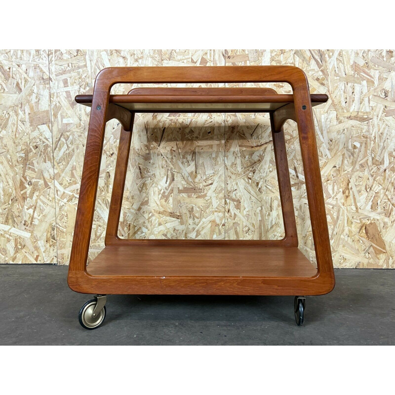 Vintage teak serving trolley by Sika Møbler, Denmark 1960s