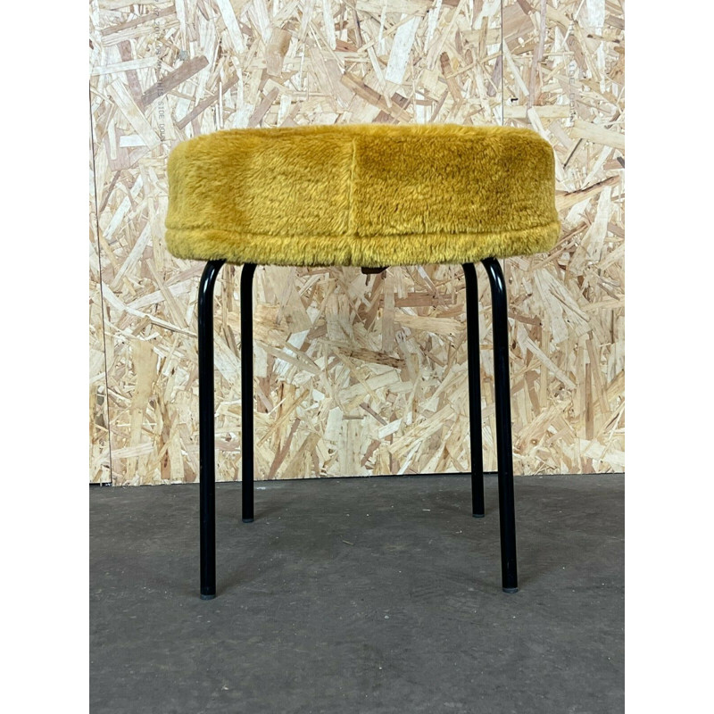 Tabouret jaune vintage, 1960-1970