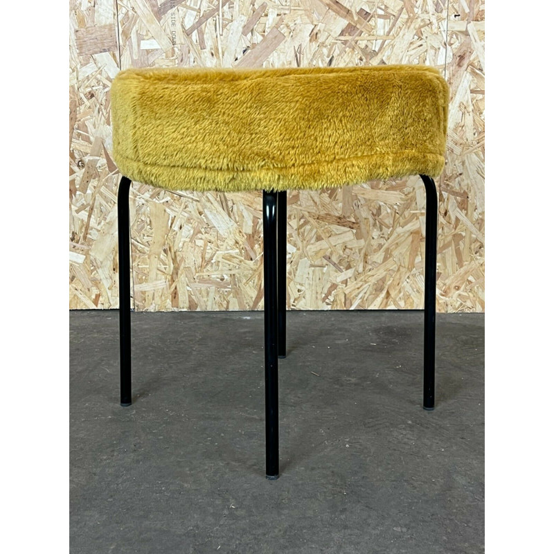 Vintage yellow stool, 1960-1970s