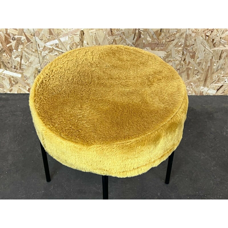 Vintage yellow stool, 1960-1970s