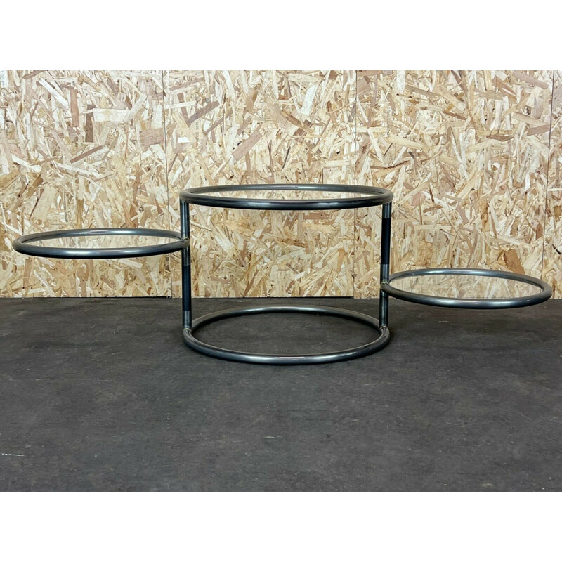 Vintage metal adjustable coffee table, 1970