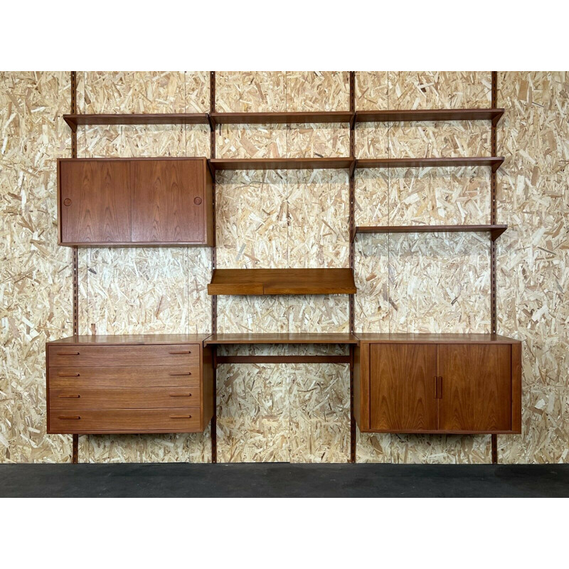 Vintage teak wall unit by Kai Kristiansen, 1970