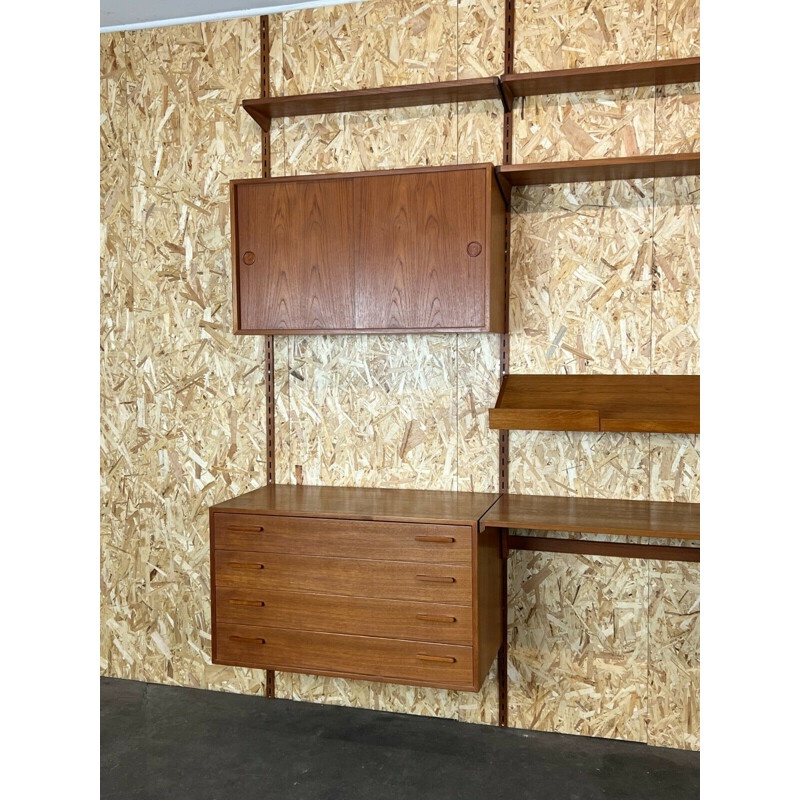 Vintage teak wall unit by Kai Kristiansen, 1970