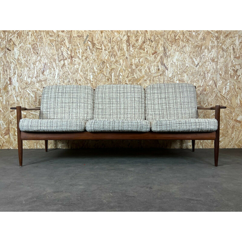 Vintage 3-seater teak sofa, Denmark 1960s-1970s