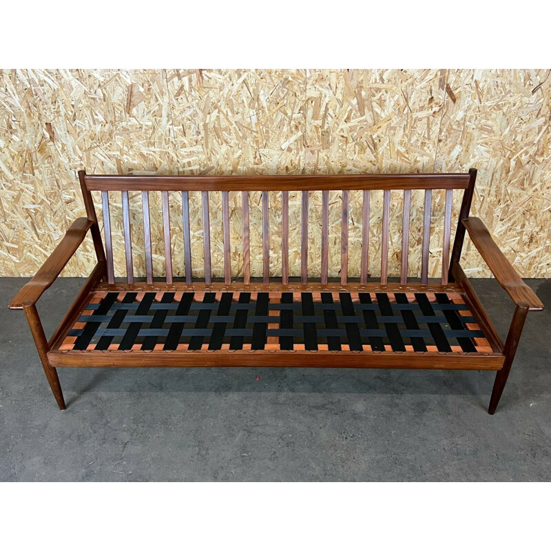 Vintage 3-seater teak sofa, Denmark 1960s-1970s