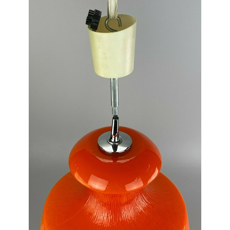 Vintage pendant lamp in glass by Peill & Putzler, 1960-1970s