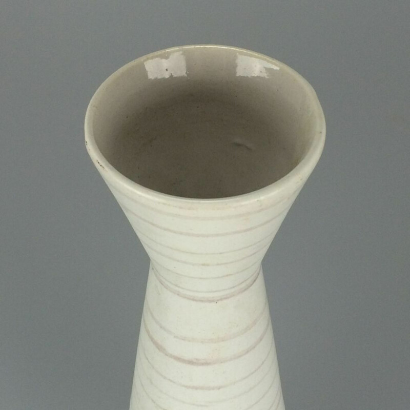 Vaso de flores de cerâmica vintage, 1970