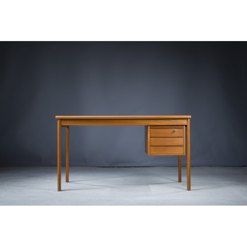 Danish vintage teak desk by Peter Lovig Nielsen for Hedensted Mobelfabrik, 1961