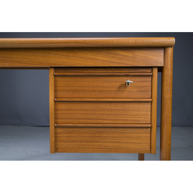 Danish vintage teak desk by Peter Lovig Nielsen for Hedensted Mobelfabrik, 1961