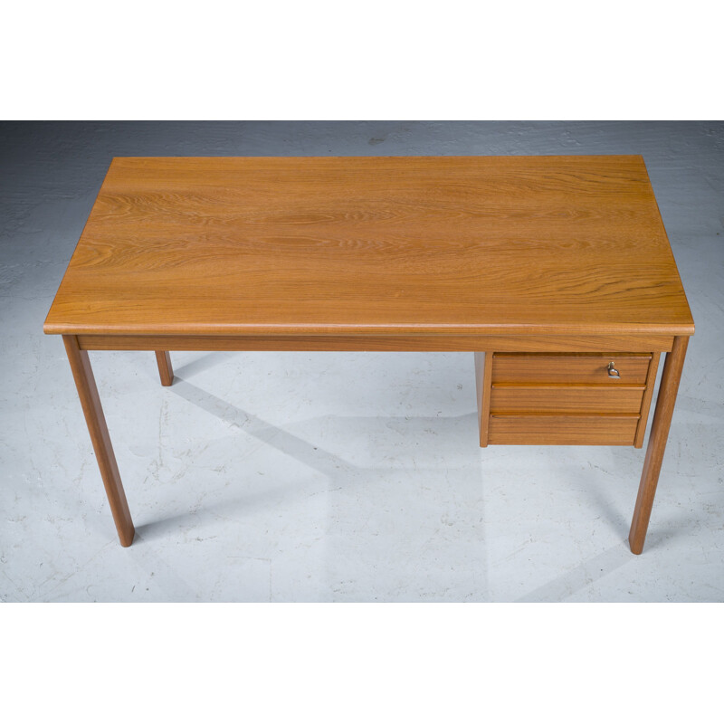 Danish vintage teak desk by Peter Lovig Nielsen for Hedensted Mobelfabrik, 1961