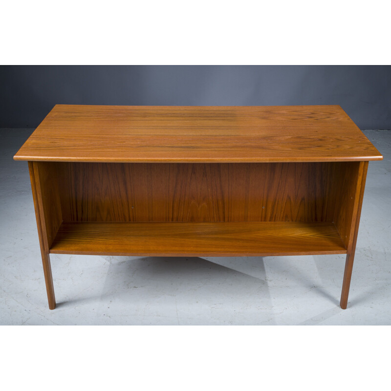 Mid-century Danish teak Boomerang desk, 1960s