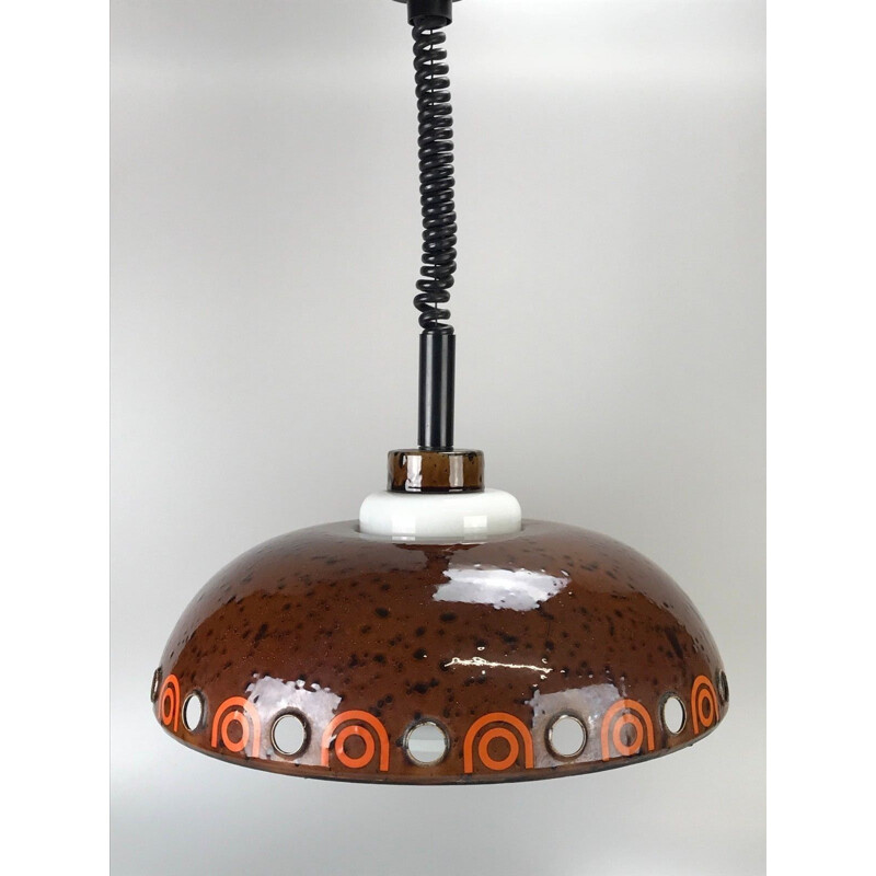 Lámpara de suspensión vintage de Hustadt, 1960-1970