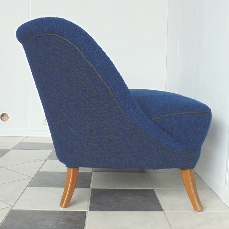Mid century blue cocktail couch - 1950s