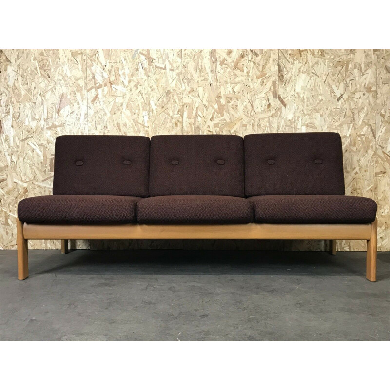 Vintage sofa bed in oakwood, Denmark 1960-1970s