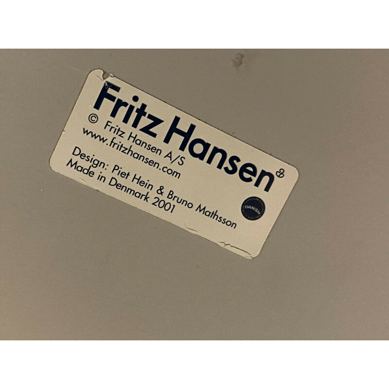 Table danoise vintage de Piet Hein & Bruno Mathsson pour Fritz Hansen