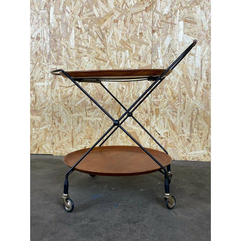 Vintage teak serving trolley by Jie Gantofta, Sweden 1960-1970s