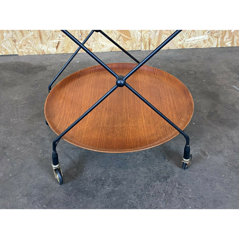 Vintage teak serving trolley by Jie Gantofta, Sweden 1960-1970s