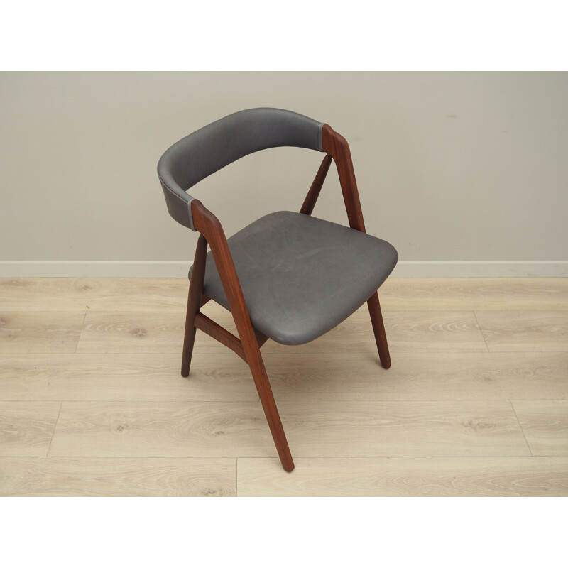 Vintage Deense teakhouten stoel van Th Harlev voor Farstrup Møbler, 1960