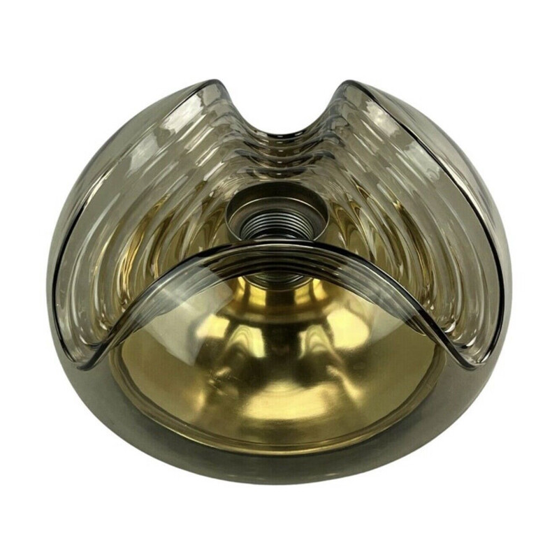 Vintage "Wave" ceiling lamp by Koch & Lowy for Peill & Putzler , 1960-1970s