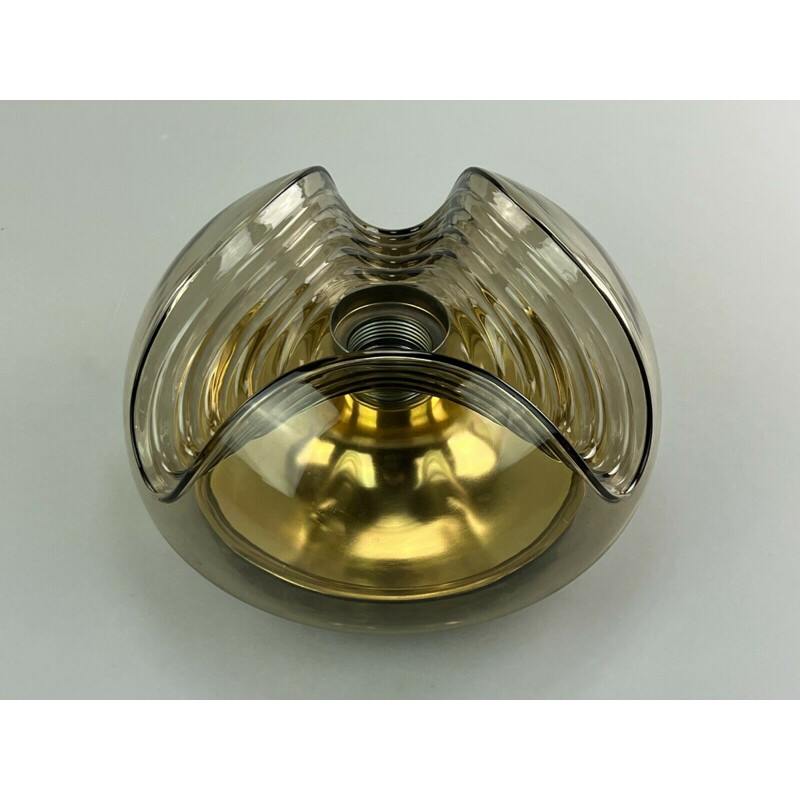 Vintage "Wave" ceiling lamp by Koch & Lowy for Peill & Putzler , 1960-1970s