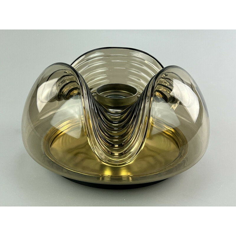 Vintage "Wave" ceiling lamp by Koch & Lowy for Peill & Putzler , 1960-1970s