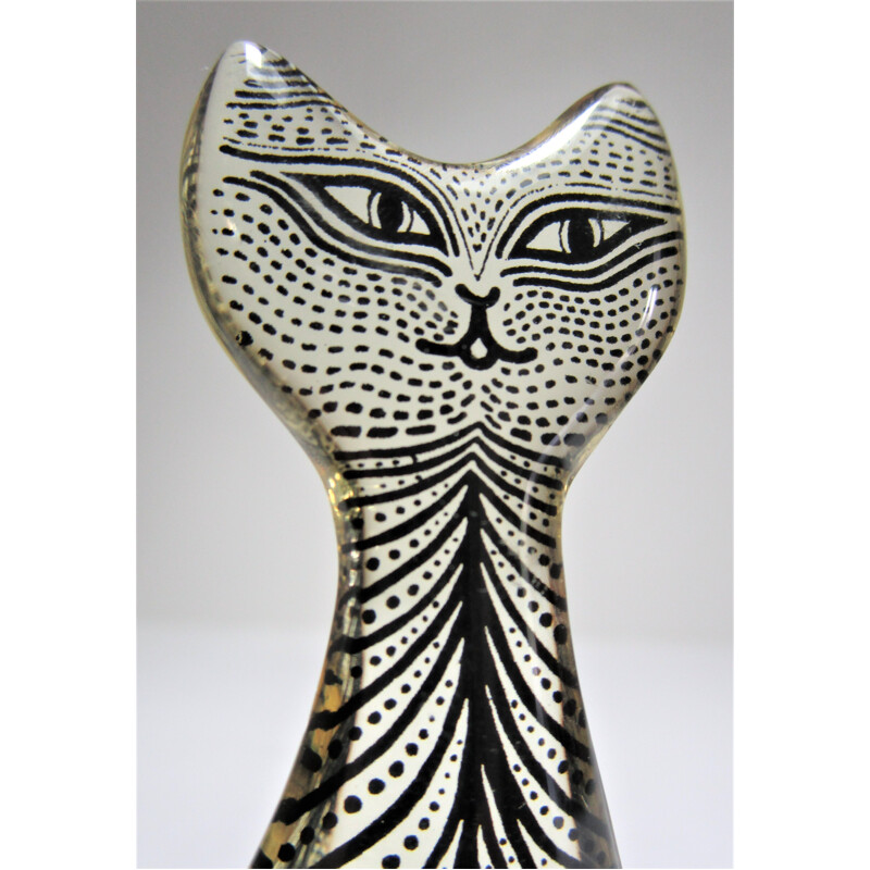 Vintage Plexiglas cat de Abraham Palatnik, 1960-1970