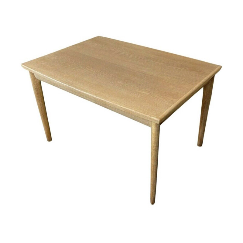 Vintage oak Danish dining table by Grete Jalk for Glostrup, 1960s-1970s