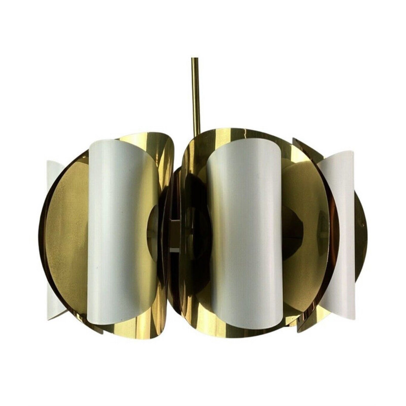 Vintage brass suspension lamp by Hans Agne Jakobsson, Sweden 1960