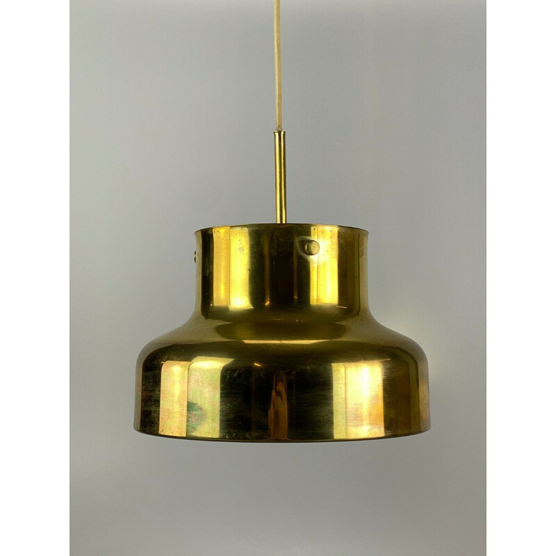 Vintage brass pendant lamp by Anders Pehrson for Atelje Lyktan, 1960s-1970s