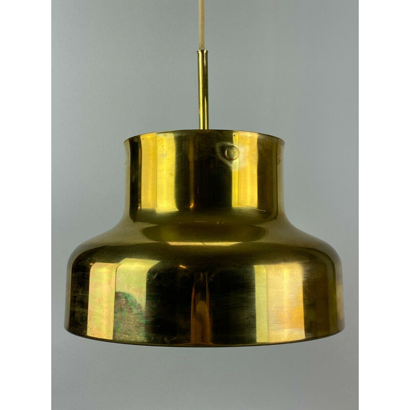 Vintage brass pendant lamp by Anders Pehrson for Atelje Lyktan, 1960s-1970s