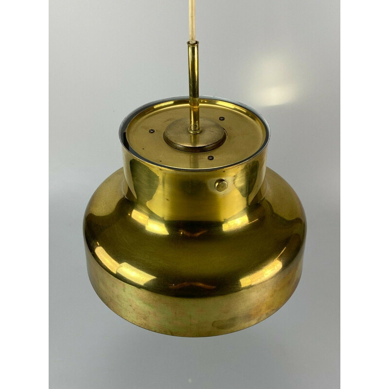 Vintage brass pendant lamp by Anders Pehrson for Atelje Lyktan, 1960s-1970s