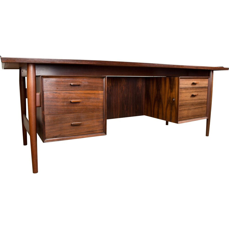 Vintage Danish Rio rosewood desk by Arne Vodder for Sibast, 1960s