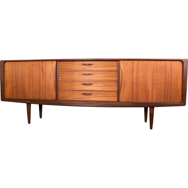 Enfilade scandinave vintage en teck par Henry Walter Klein pour Bramin, Danemark 1960