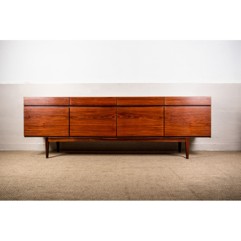 Vintage Danish Fa 66 sideboard in Rio rosewood by Ib Kofod Larsen for Faarup Mobelfabrik, 1960s