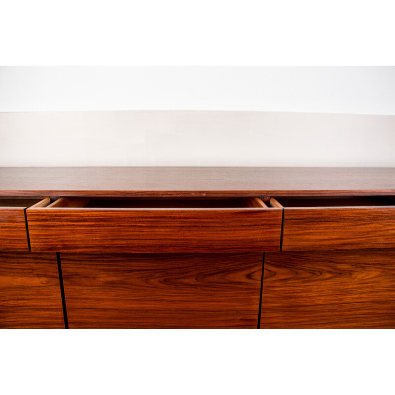 Vintage Danish Fa 66 sideboard in Rio rosewood by Ib Kofod Larsen for Faarup Mobelfabrik, 1960s