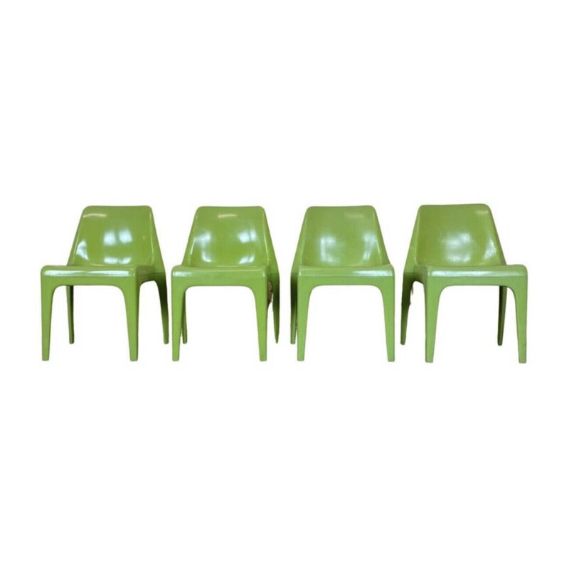 Ensemble de 4 chaises de jardin vintage par Albert Brokopp pour WeSifa, 1960-1970