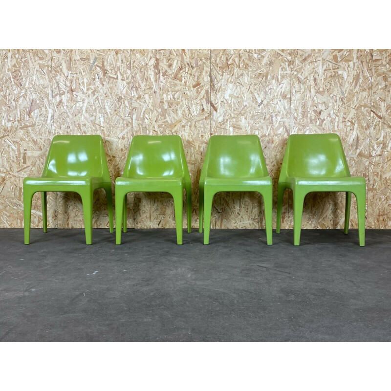 Set di 4 sedie da giardino vintage di Albert Brokopp per WeSifa, 1960-1970