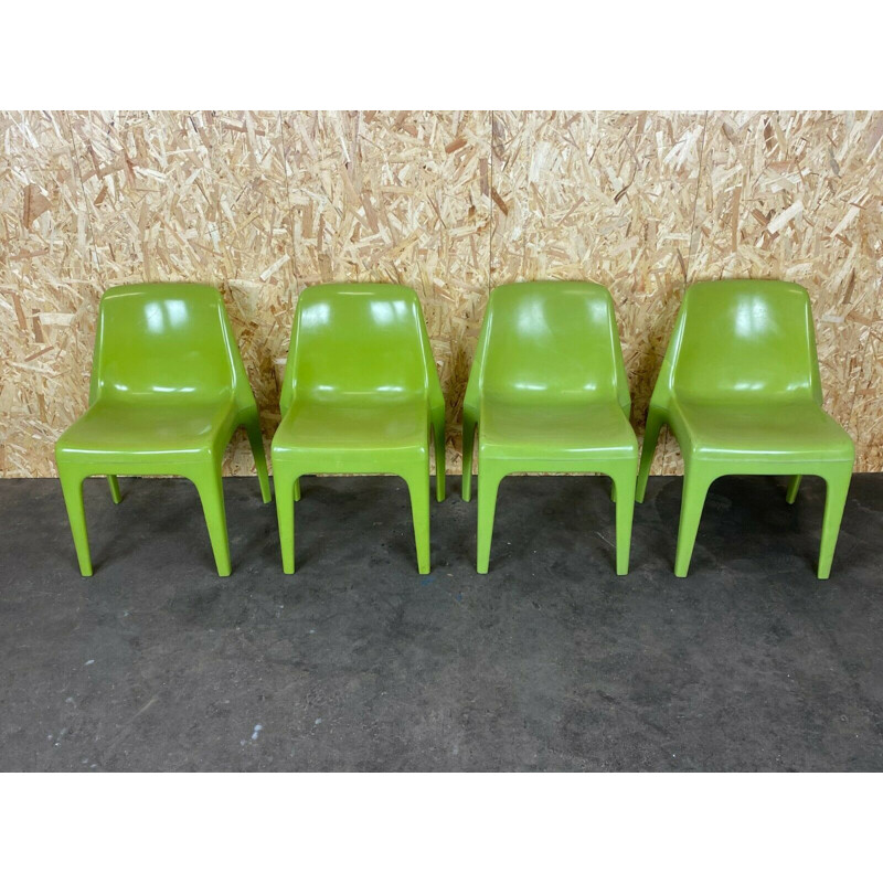 Set of 4 vintage garden chairs by Albert Brokopp for WeSifa, 1960s-1970s