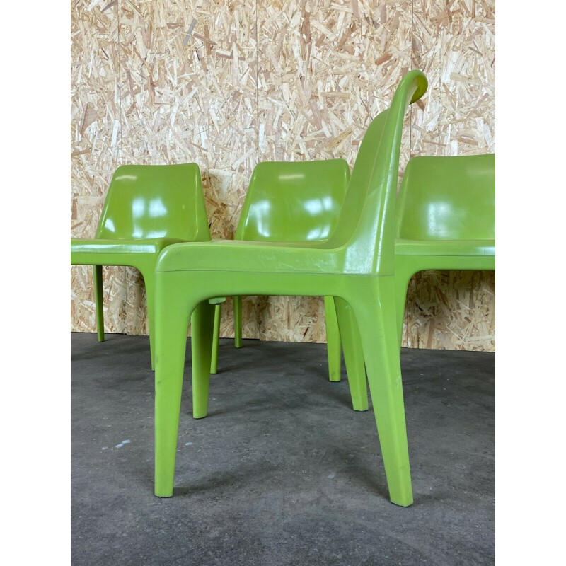 Set di 4 sedie da giardino vintage di Albert Brokopp per WeSifa, 1960-1970
