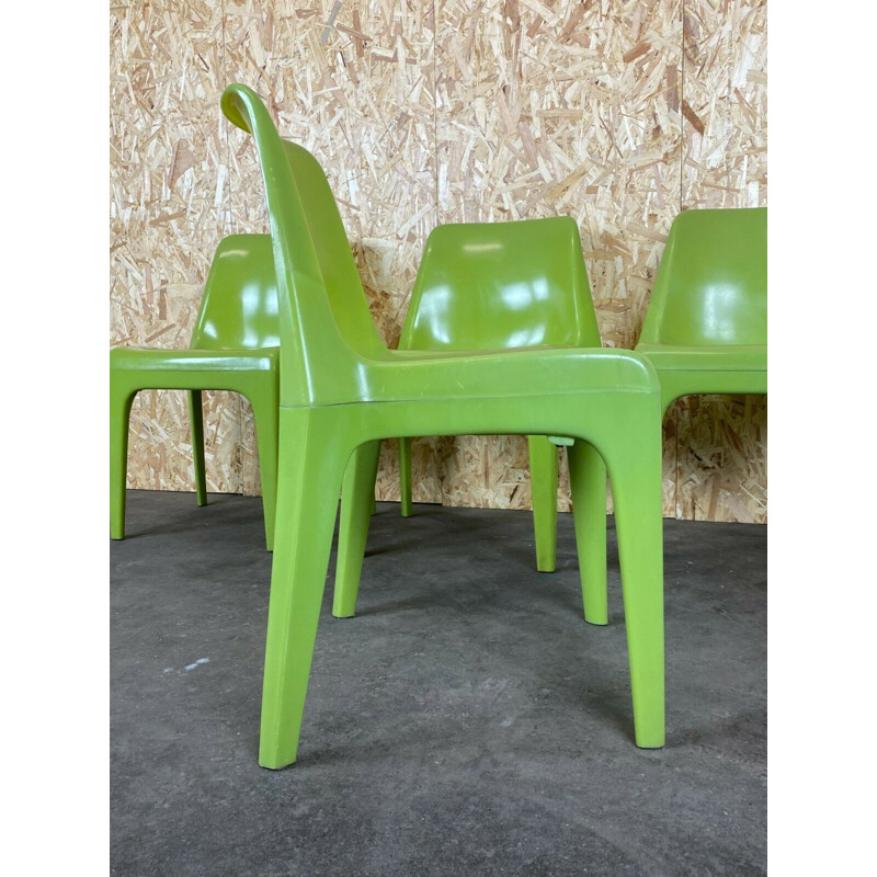 Juego de 4 sillas de jardín vintage de Albert Brokopp para WeSifa, 1960-1970