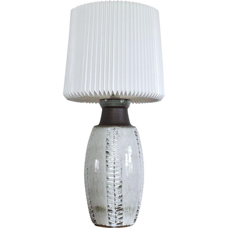 Vintage keramische tafellamp van Einar Johansen voor Søholm, Denemarken 1960